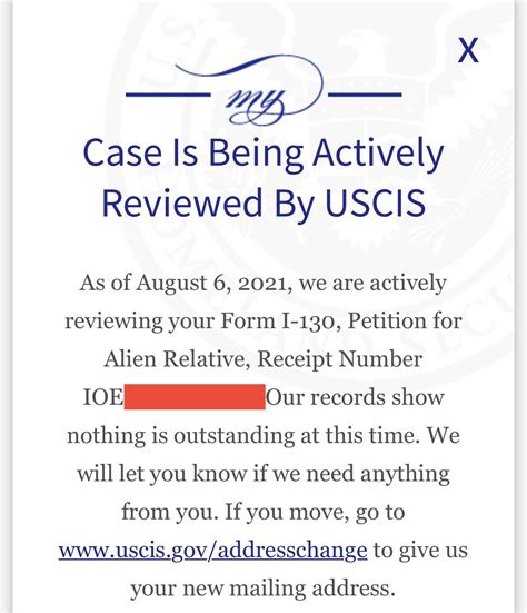 You might think this means facing an RFE, but this is not necessarily the <b>case</b>. . Case is being actively reviewed by uscis